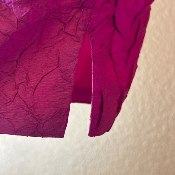 Eileen Fisher Pink Crinkled Silk Blouse/Light Jacket Small New Without Tags! - Picture 3 of 7